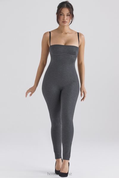 House of CB Luisa Charcoal Loungewear Jumpsuit XTP20Z885 Clothing