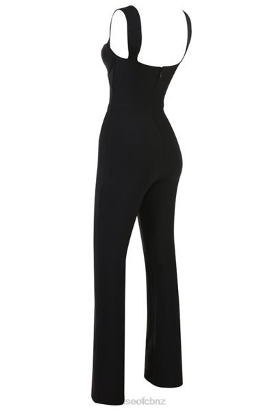 House of CB Yasmeen Black Bandage Jumpsuit XTP20Z933 Clothing