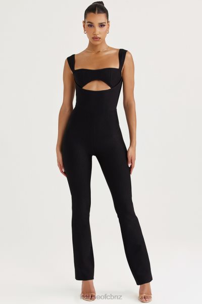 House of CB Yasmeen Black Bandage Jumpsuit XTP20Z933 Clothing