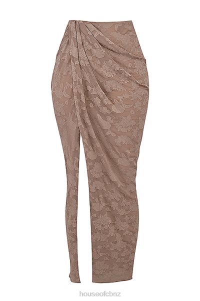 House of CB Vesper Mushroom Maxi Skirt XTP20Z838 Clothing