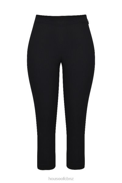 House of CB Halima Black Capri Trousers XTP20Z865 Clothing