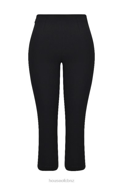 House of CB Halima Black Capri Trousers XTP20Z865 Clothing