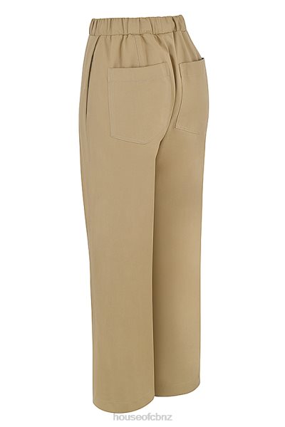 House of CB Luna Camel Cargo Trousers XTP20Z913 Clothing