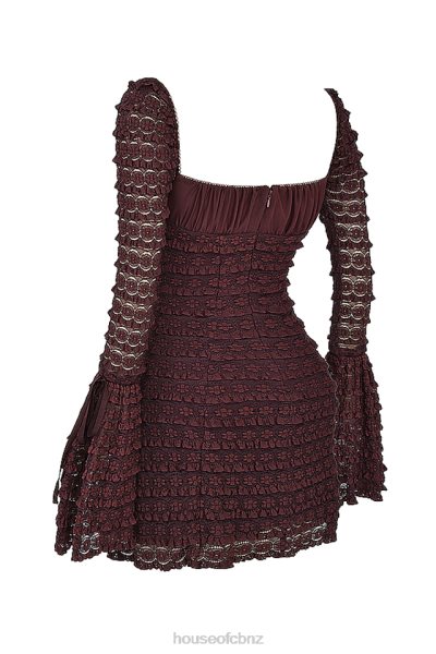 House of CB Marisa Espresso Lace Dress XTP20Z164 Clothing