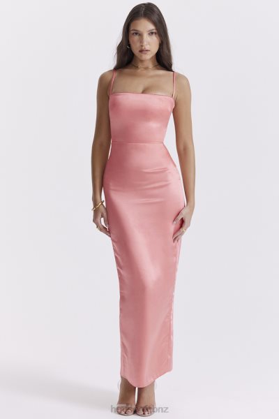 House of CB Costanza Bright Peach Maxi Dress XTP20Z202 Clothing