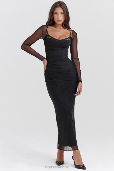 House of CB Katarina Black Maxi Dress XTP20Z147 Clothing