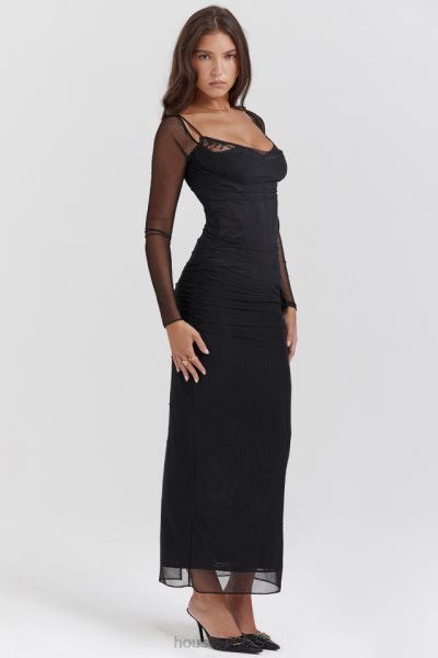 House of CB Katarina Black Maxi Dress XTP20Z147 Clothing