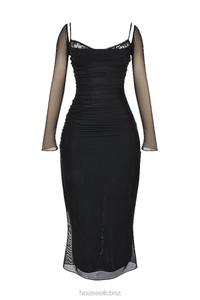 House of CB Katarina Black Maxi Dress XTP20Z147 Clothing