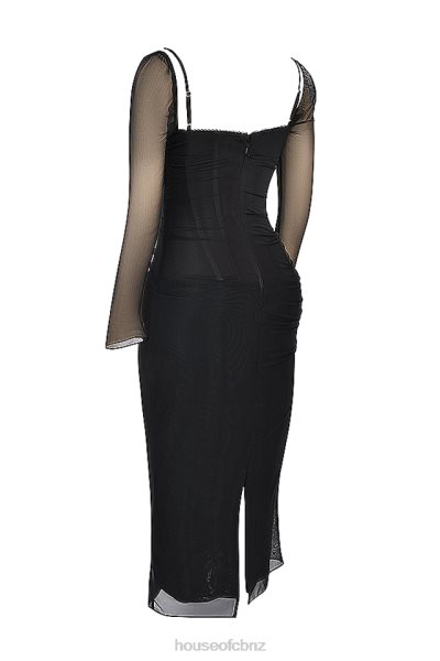 House of CB Katarina Black Maxi Dress XTP20Z147 Clothing