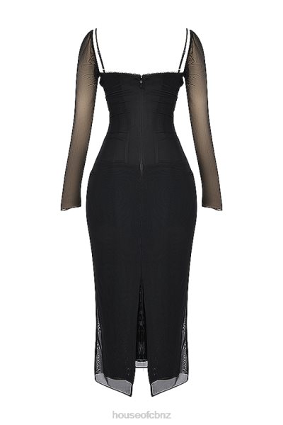 House of CB Katarina Black Maxi Dress XTP20Z147 Clothing