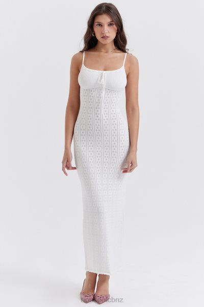 House of CB Myla White Knit Maxi Dress XTP20Z262 Clothing