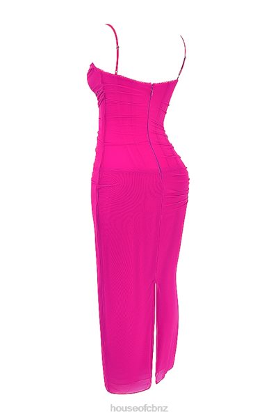 House of CB Nalini Fuchsia Maxi Dress XTP20Z197 Clothing