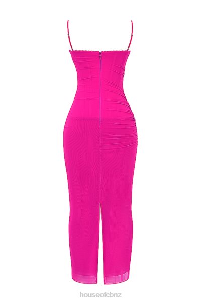 House of CB Nalini Fuchsia Maxi Dress XTP20Z197 Clothing