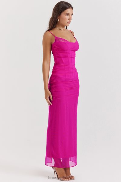 House of CB Nalini Fuchsia Maxi Dress XTP20Z197 Clothing