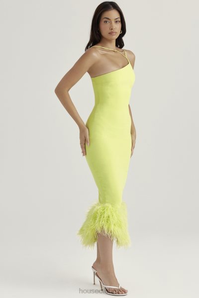 House of CB Alessia Lime Midi Dress XTP20Z420 Clothing