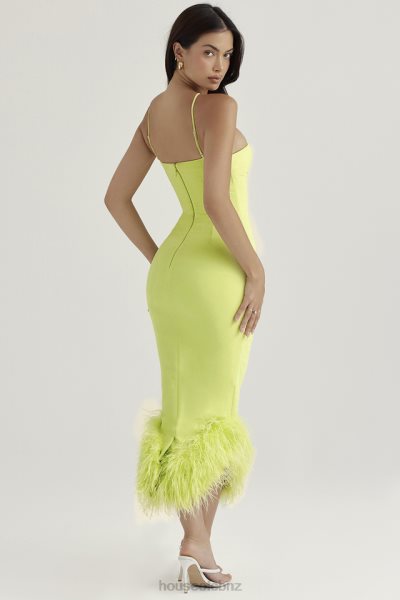 House of CB Alessia Lime Midi Dress XTP20Z420 Clothing