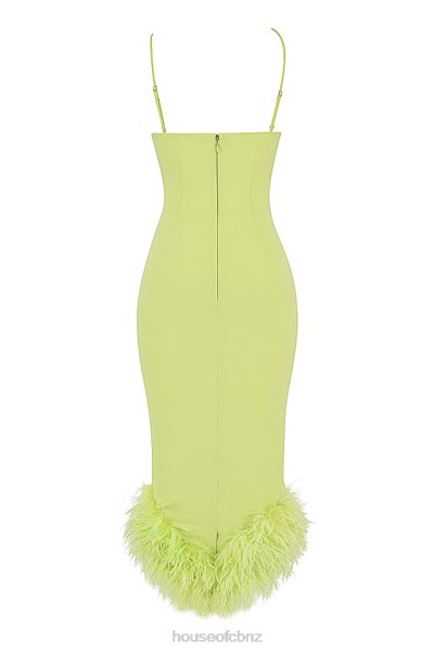 House of CB Alessia Lime Midi Dress XTP20Z420 Clothing