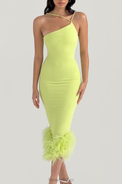 House of CB Alessia Lime Midi Dress XTP20Z420 Clothing