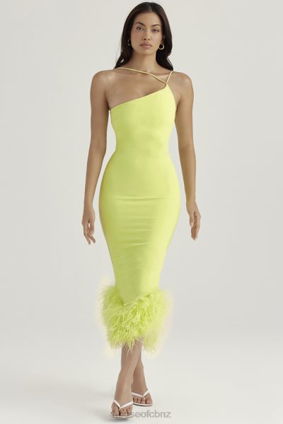 House of CB Alessia Lime Midi Dress XTP20Z420 Clothing