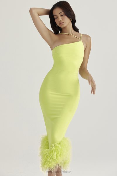 House of CB Alessia Lime Midi Dress XTP20Z420 Clothing