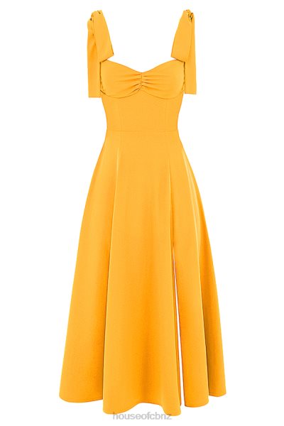 House of CB Alicia Tangerine Midi Sundress XTP20Z464 Clothing