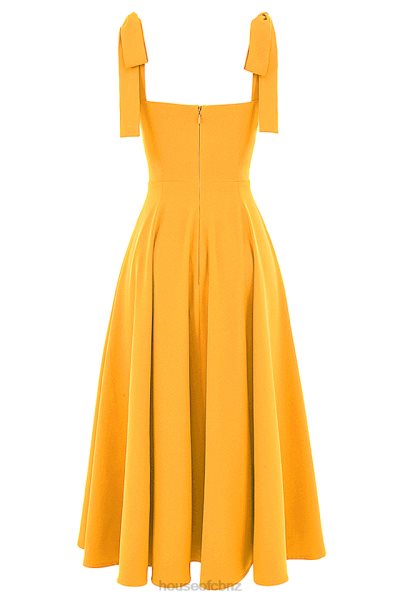 House of CB Alicia Tangerine Midi Sundress XTP20Z464 Clothing