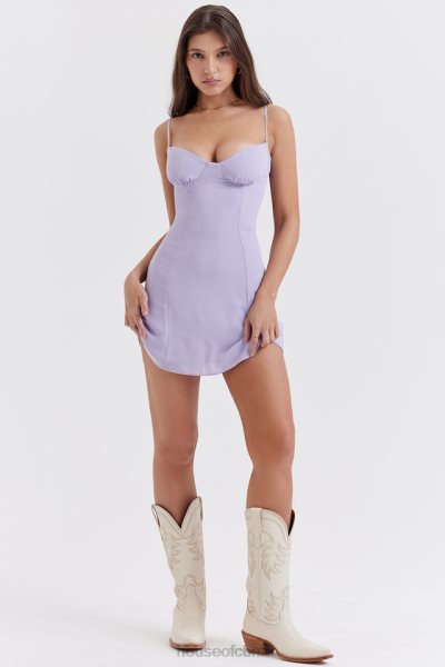 House of CB Christiana Lavender Mini Dress XTP20Z265 Clothing