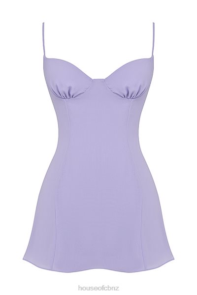 House of CB Christiana Lavender Mini Dress XTP20Z265 Clothing