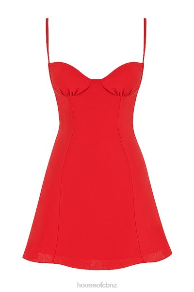 House of CB Christiana Red Mini Dress XTP20Z426 Clothing