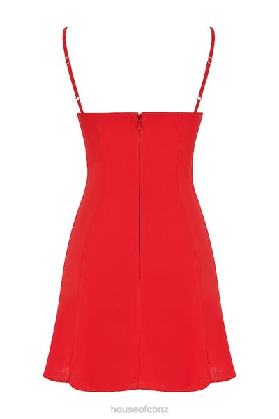 House of CB Christiana Red Mini Dress XTP20Z426 Clothing