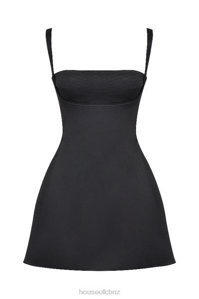 House of CB Kara Black Mini Dress XTP20Z223 Clothing