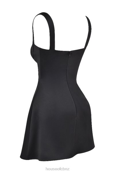 House of CB Kara Black Mini Dress XTP20Z223 Clothing