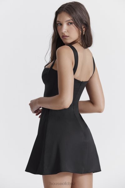 House of CB Kara Black Mini Dress XTP20Z223 Clothing