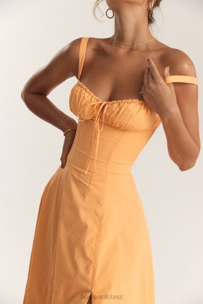 House of CB Carmen Tangerine Bustier Sundress XTP20Z188 Clothing