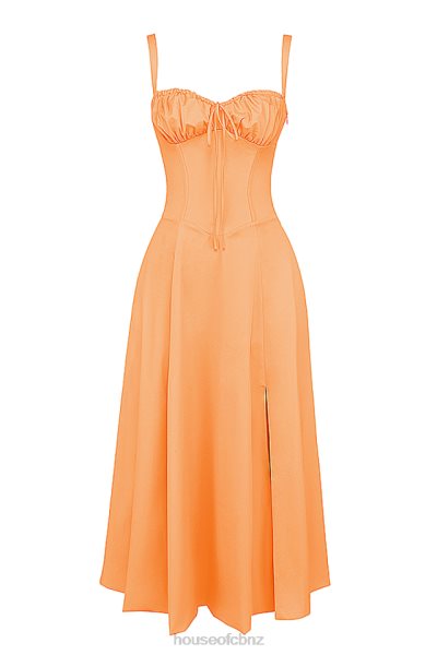 House of CB Carmen Tangerine Bustier Sundress XTP20Z188 Clothing