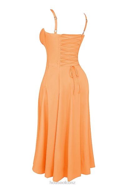 House of CB Carmen Tangerine Bustier Sundress XTP20Z188 Clothing