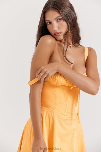 House of CB Carmen Tangerine Bustier Sundress XTP20Z188 Clothing