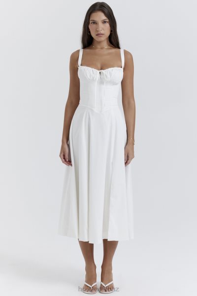 House of CB Carmen White Bustier Sundress XTP20Z201 Clothing