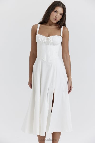 House of CB Carmen White Bustier Sundress XTP20Z201 Clothing