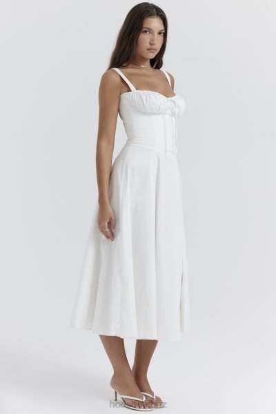 House of CB Carmen White Bustier Sundress XTP20Z201 Clothing