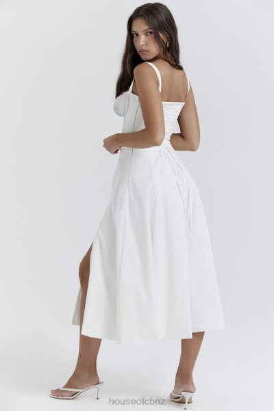 House of CB Carmen White Bustier Sundress XTP20Z201 Clothing