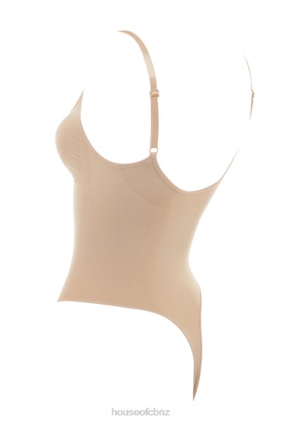 House of CB Sculpting Thong Bodysuit Almond XTP20Z1266 Clothing