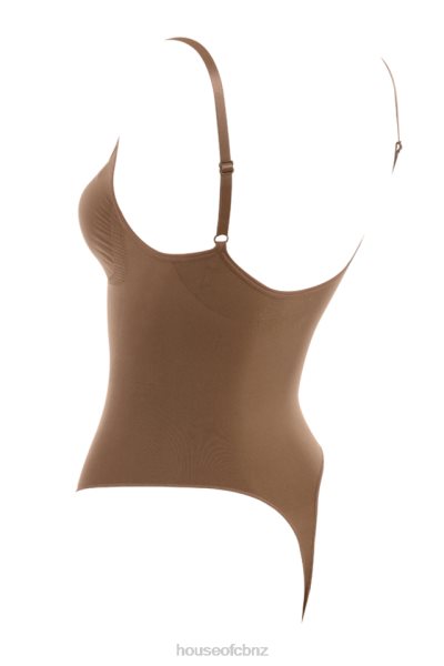 House of CB Sculpting Thong Bodysuit Mocha XTP20Z1264 Clothing