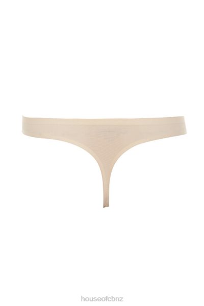 House of CB Micromodal Beige Seamless Thong XTP20Z1296 Clothing