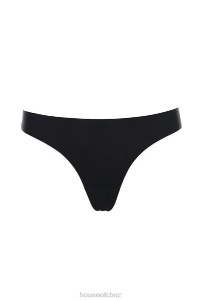 House of CB Micromodal Seamless Thong - Black XTP20Z1295 Clothing