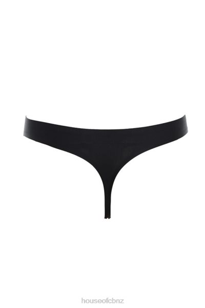 House of CB Micromodal Seamless Thong - Black XTP20Z1295 Clothing