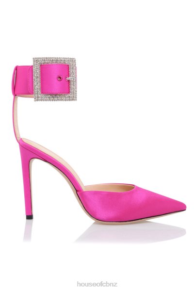 House of CB Krista Pink Crystal Buckle Pumps XTP20Z1098 Shoes