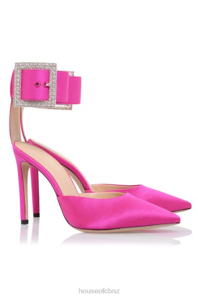 House of CB Krista Pink Crystal Buckle Pumps XTP20Z1098 Shoes