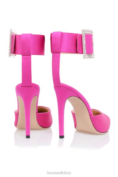 House of CB Krista Pink Crystal Buckle Pumps XTP20Z1098 Shoes