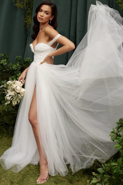 House of CB Fairytale White Tulle Bridal Gown XTP20Z1138 Weddings